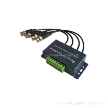 CCTV Passive Video Balun/Transmission with Surge Protector 4 CH (RX-904TP)